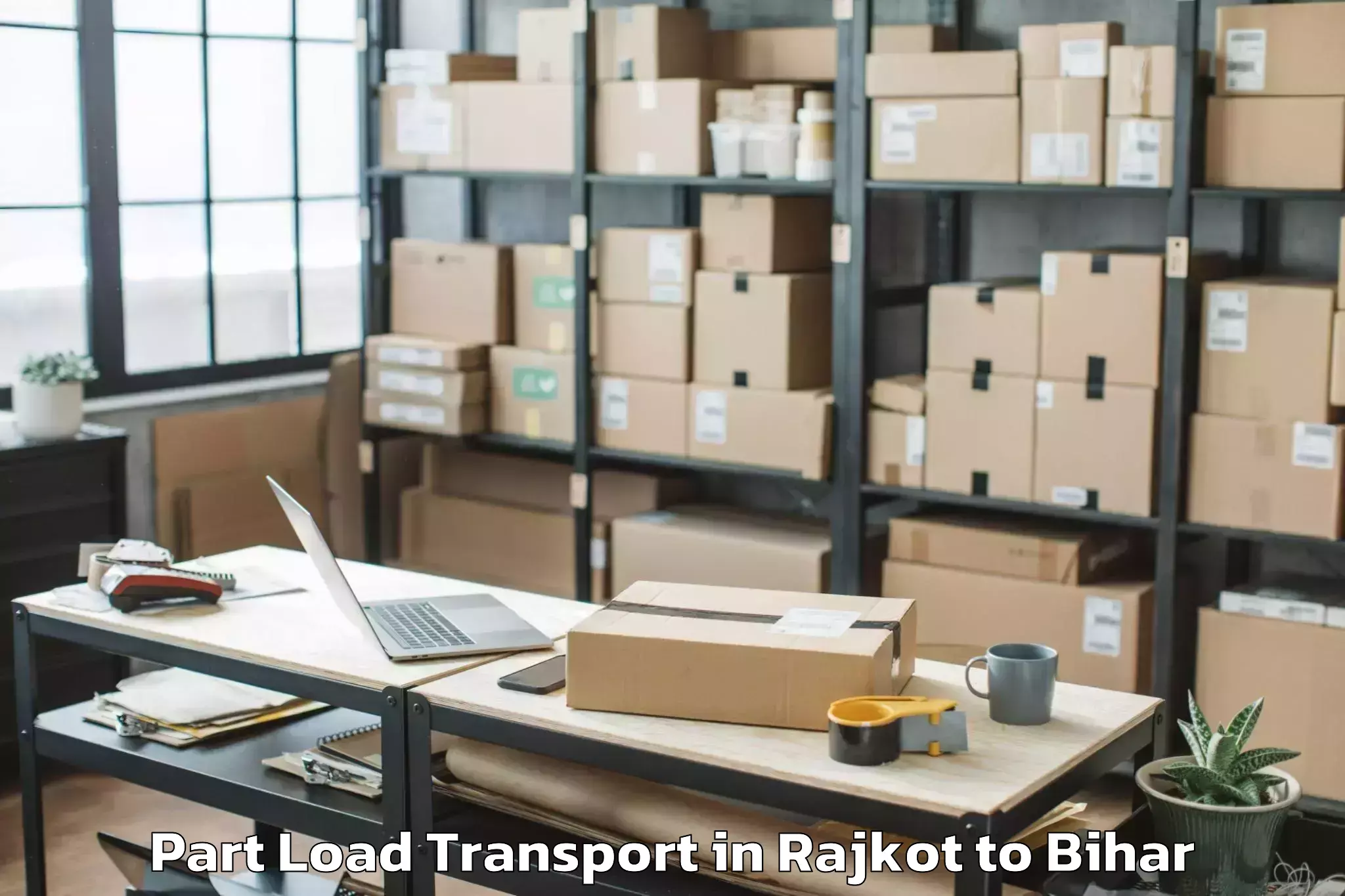 Top Rajkot to Barun Part Load Transport Available